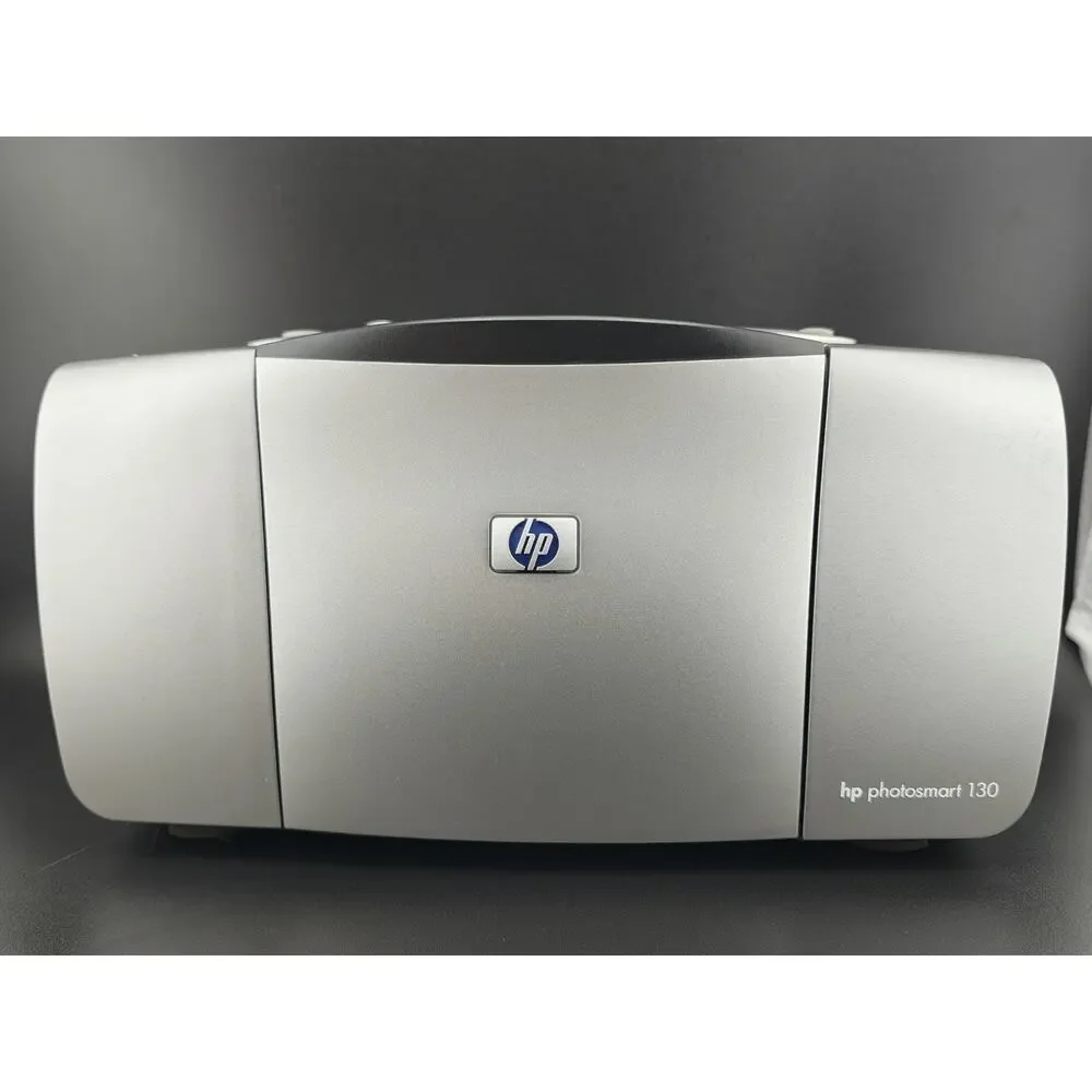 HP Photosmart 130 Compact Photo Printer Tested Working Bundle New Ink Cartridge